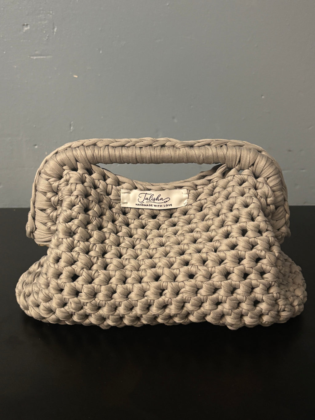 The Stone Grey Talisha clutch