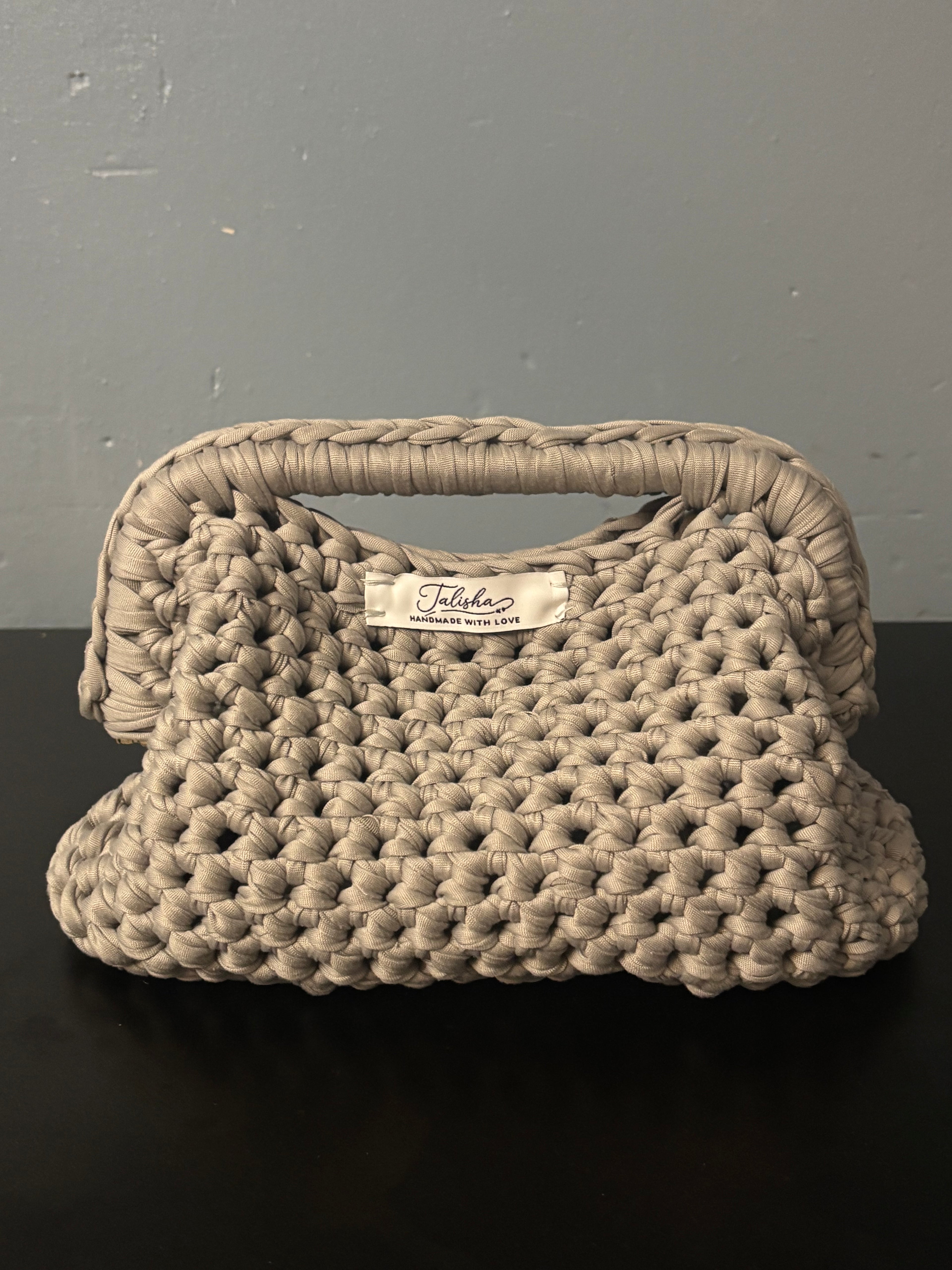 The Stone Grey Talisha clutch