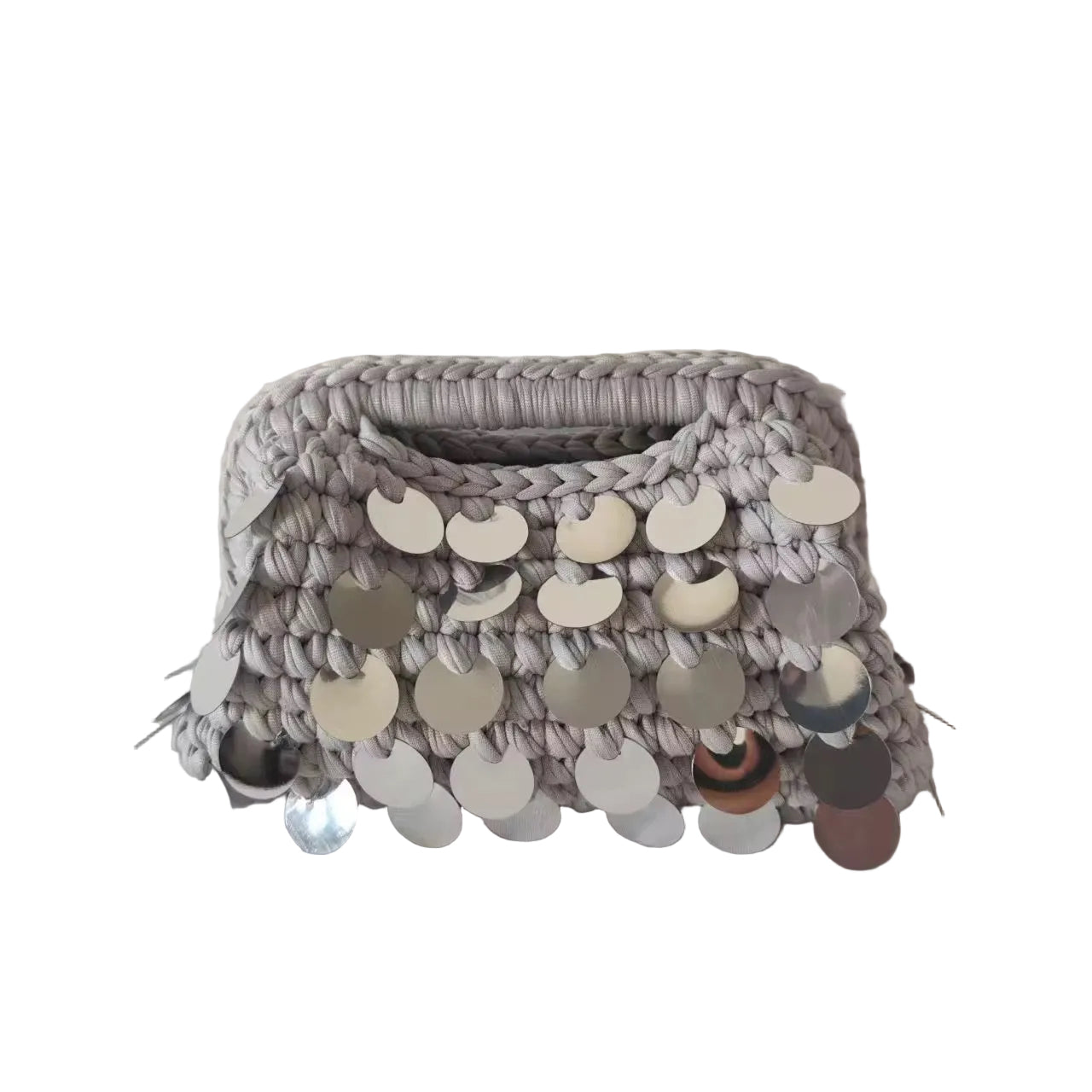 Starlit crochet clutch