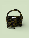 Khaki Noir crochet Shoulder Bag