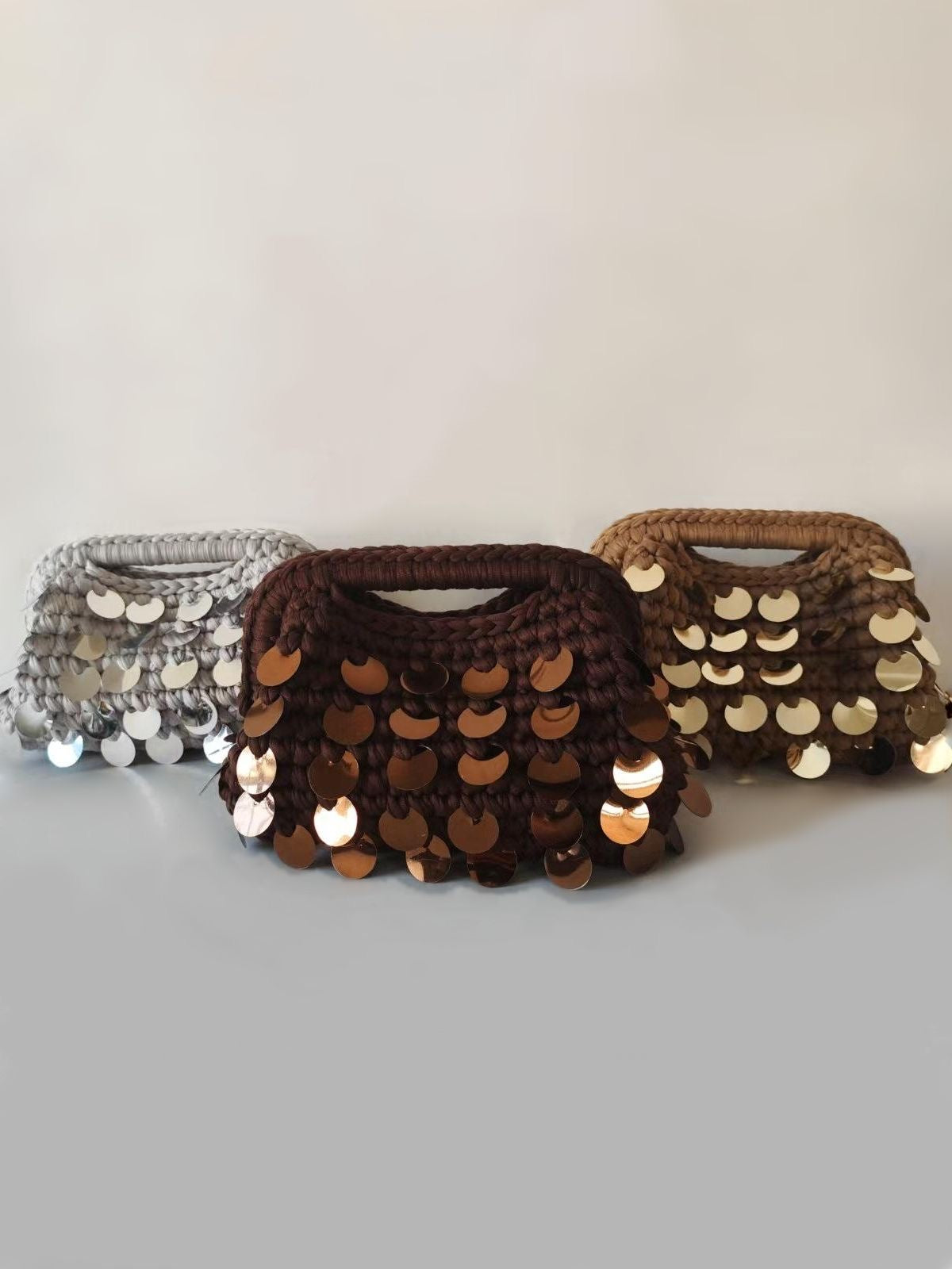 Starlit crochet clutch